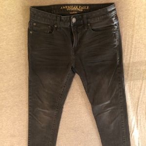 American Eagle Extreme Stretch BLACK skinny jeans